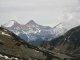 Tablica S.Bronikowskiego szlaki: Schronisko w Dolinie Pięciu Stawów Polskich - Siklawa - szlak niebieski. TATRY BIELSKIE widziane z naszej trasy. Autor: slowinska irena.